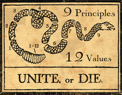 unite-or-die-snake-12-values unite-or-die-snake-12-values