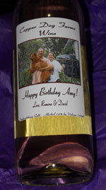 Personalized bottle of wine