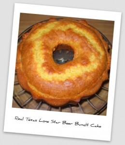 Real Texas Lone Star Beer Bundt Cake