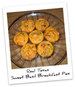 Real Texas Sweet Basil Breakfast Pies