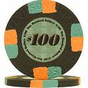 $100 poker chip