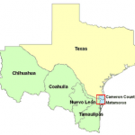 Texas and neighbor Mex states