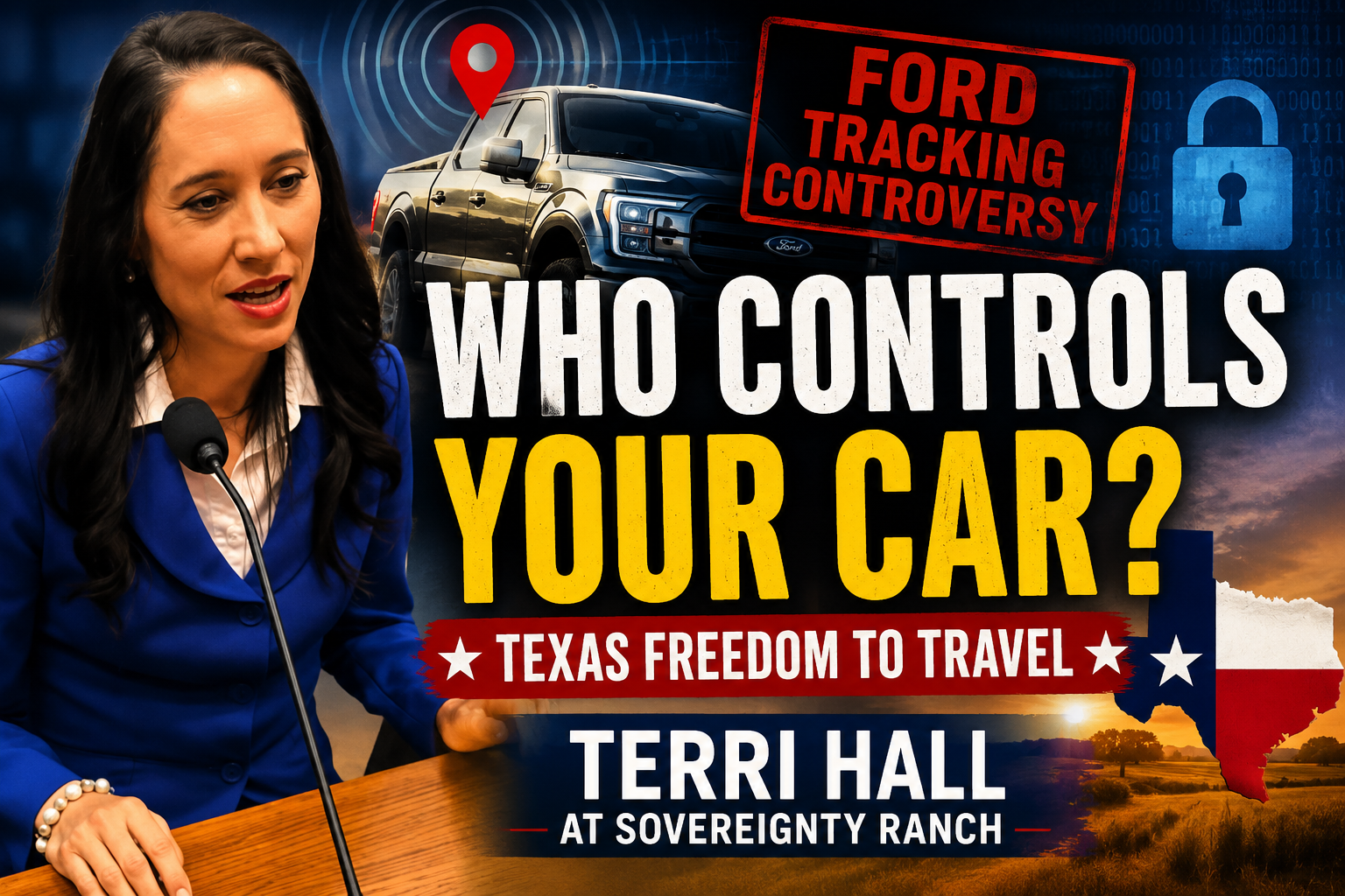 Terri Hall discusses vehicle surveillance and freedom to travel in Texas