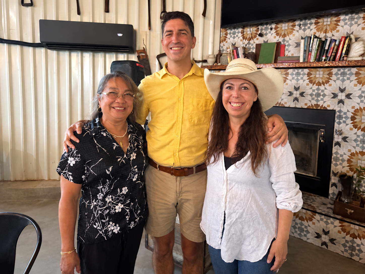 Ramona Werst, John Bush, and Mollie Engelhart at the Brownstone Supper Club at Sovereignty Ranch